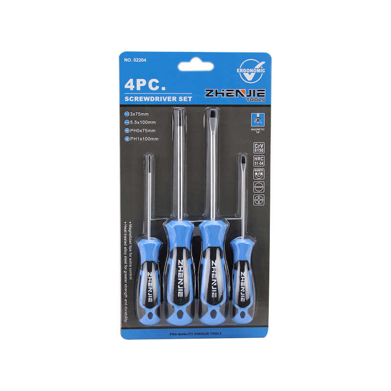 Set di punte per cacciavite con impugnatura ergonomica da 4 pezzi