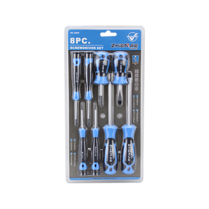 Set di punte per cacciavite con impugnatura ergonomica da 8 pezzi