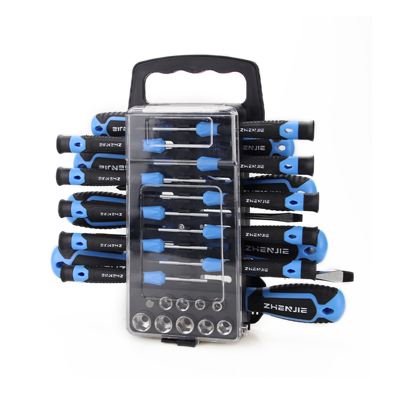 Set di punte per cacciavite CRV con impugnatura ergonomica da 44 pezzi