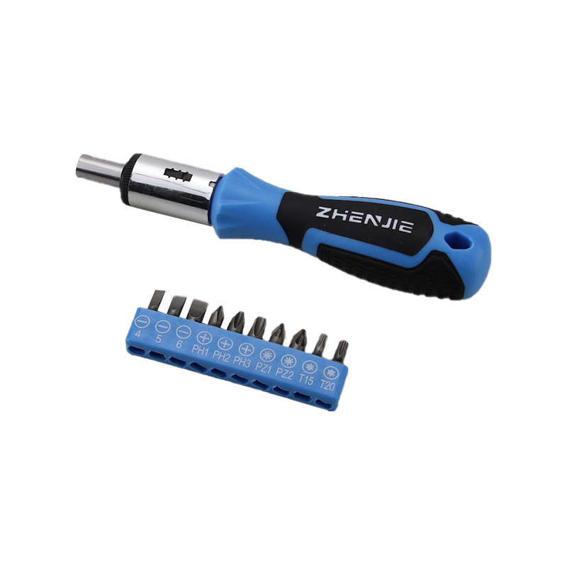 Set di 11 driver per portapunte e set di punte Torx Pozidriv con intaglio Phillips