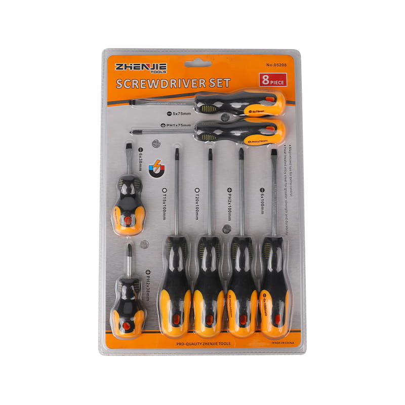 Set di cacciaviti CRV Torx Phillips a taglio da 8 pezzi