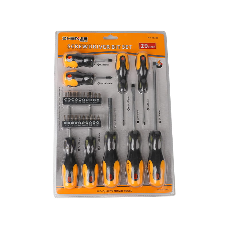 Set di punte per cacciavite CRV Torx esagonale Pozidriv Phillips da 29 pezzi