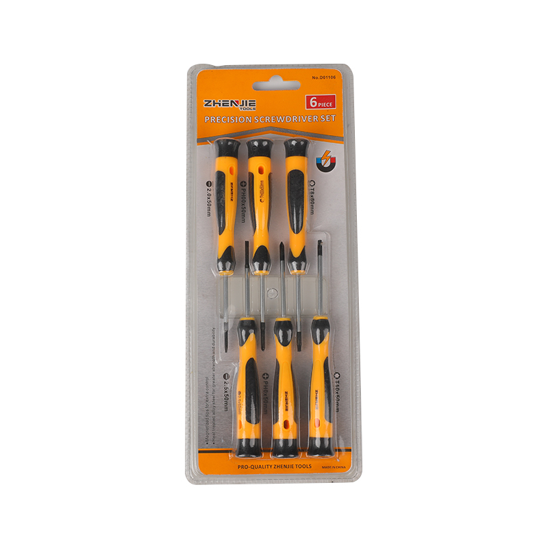 Set di cacciaviti di precisione Torx Phillips a taglio da 6 pezzi