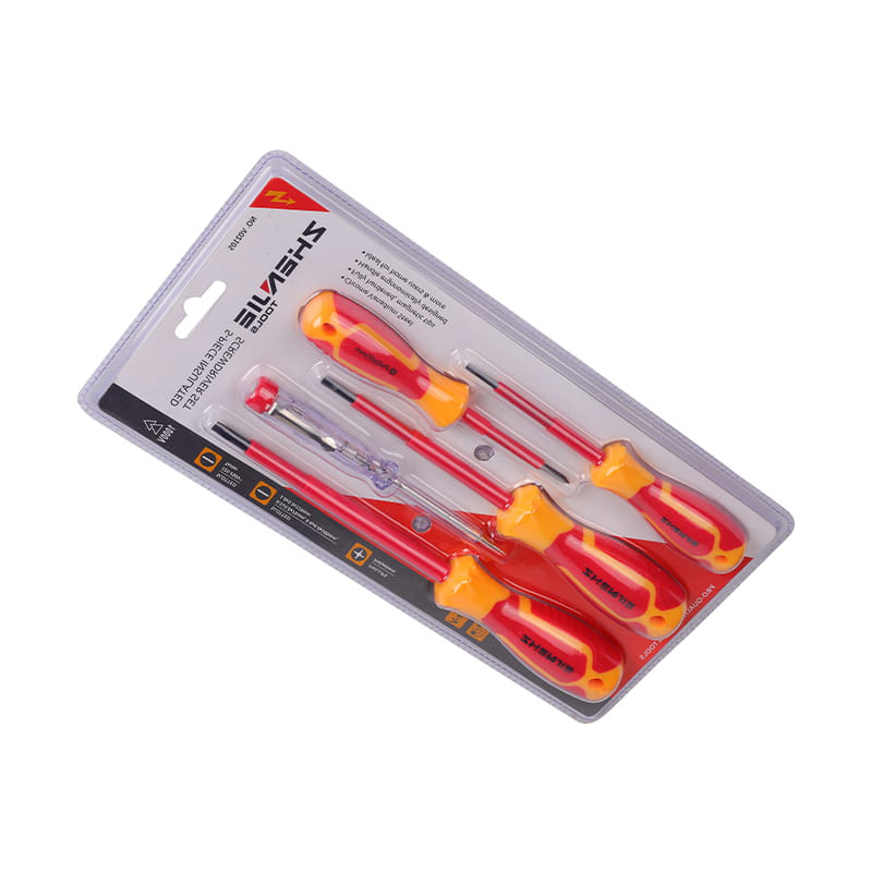 Set di 5 cacciaviti con impugnatura isolata CRV PP e TPR