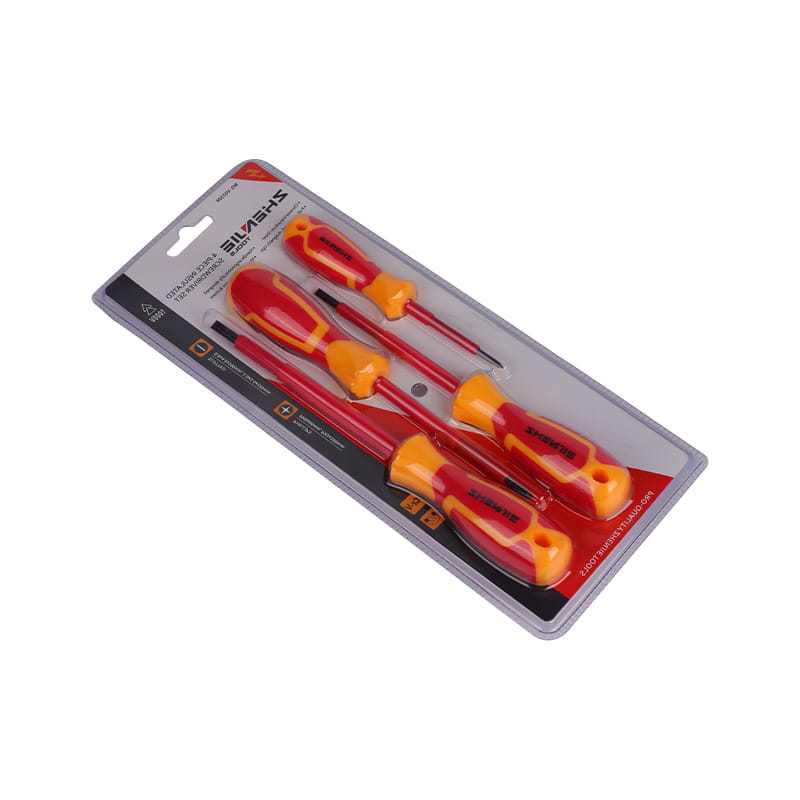Set di 4 cacciaviti con impugnatura ergonomica isolata da 1000 V
