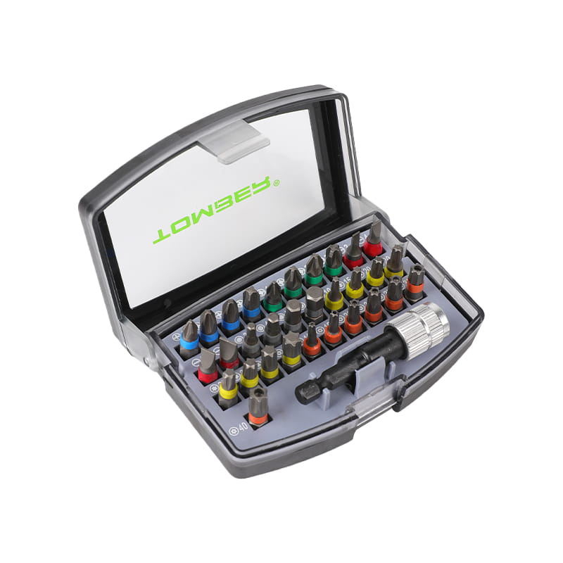 Accessorio per cacciavite per cacciavite colorato con set di punte per cacciavite a impatto da 32 pezzi