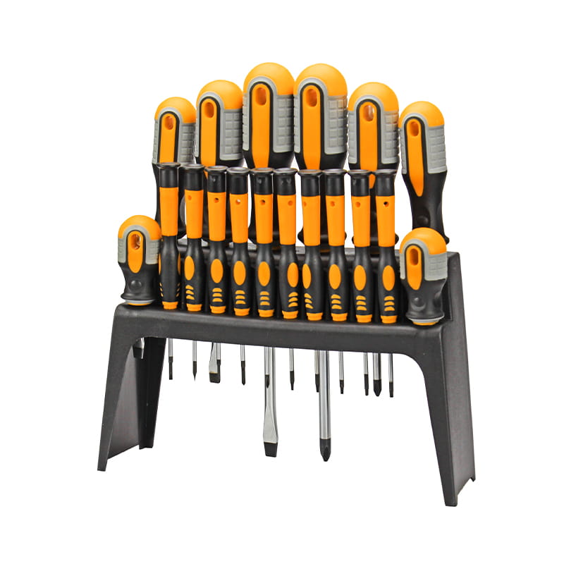 Set di cacciaviti Torx CRV con ripiano in plastica da 18 pezzi e confezione in doppio blister