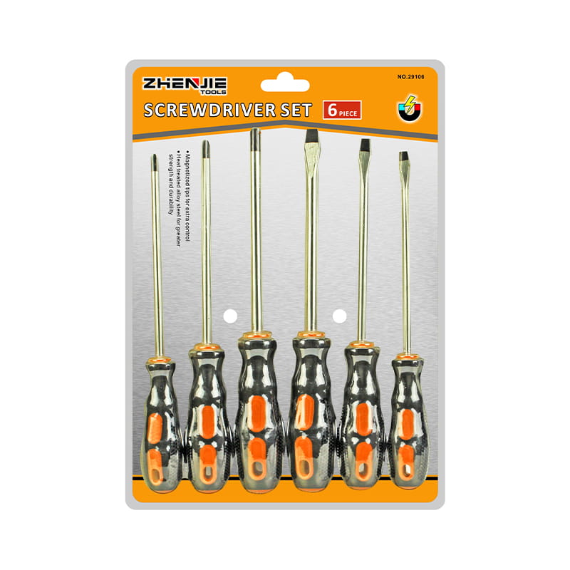 Set di cacciaviti CRV con lama temprata e temprata da 6 pezzi