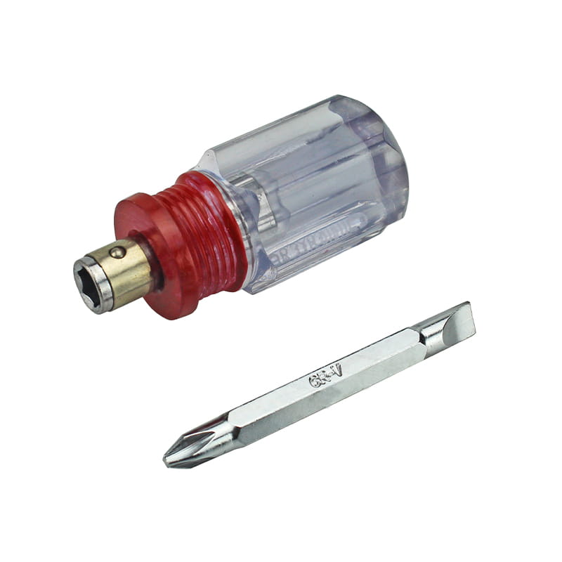Set di punte CRV a doppia faccia con impugnatura tozza 2 in 1 a taglio e Phillips