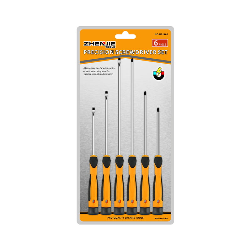 Set di cacciaviti di precisione a lama lunga Phillips Torx a taglio da 6 pezzi