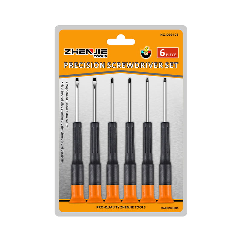 Set di cacciaviti di precisione Phillips Torx CRV con impugnatura ergonomica da 6 pezzi